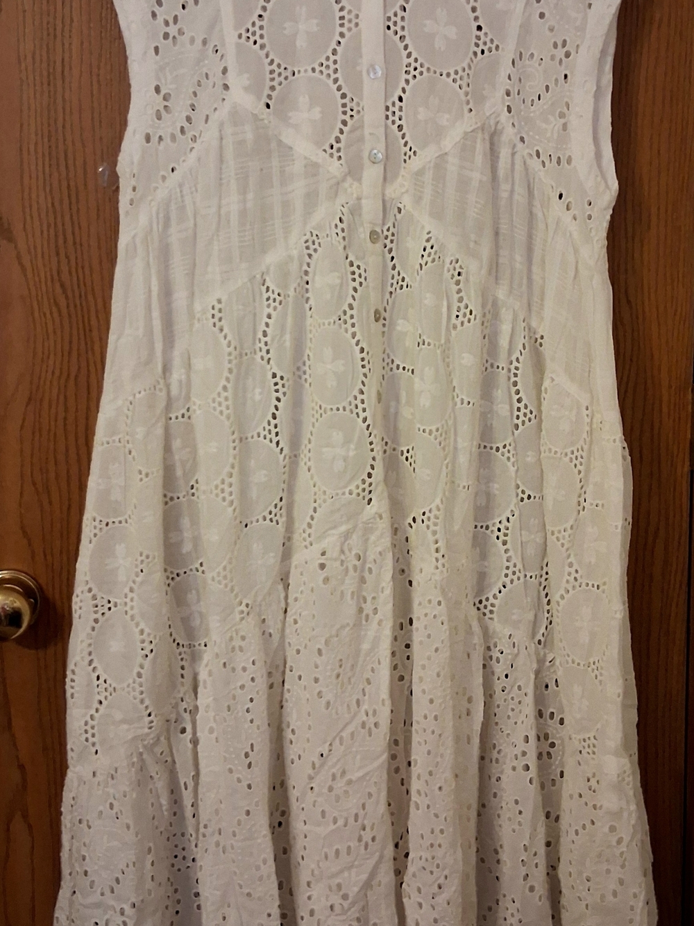 Jaded Gypsy Eyelet Button Down Dress / Duster Sz S/M - Picture 5 of 12